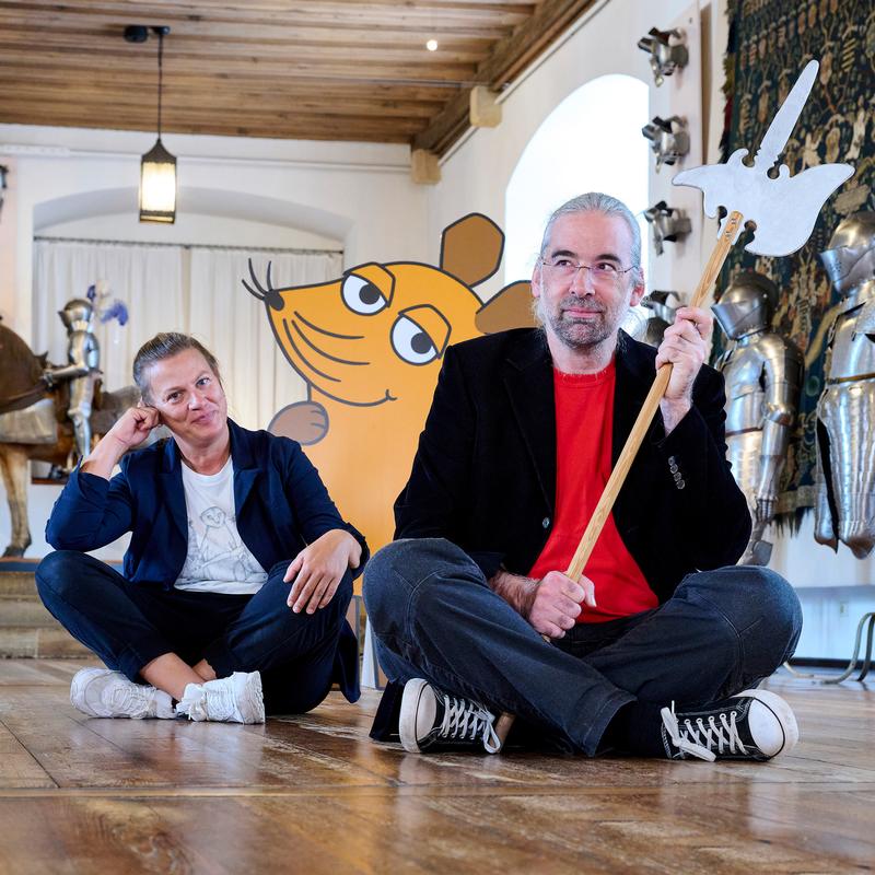 SpielZeit“ am Maus-Türöffner-Tag mit Cornelia Stegner und Heiner Grieb (Quelle: Kunstsammlungen der Veste Coburg) SpielZeit“ am Maus-Türöffner-Tag mit Cornelia Stegner und Heiner Grieb